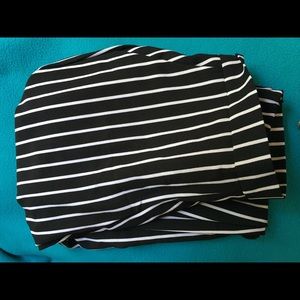 White and black pants